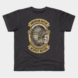 AMERICAN NATIVE - Together we are Strong & Brave Kids T-Shirt